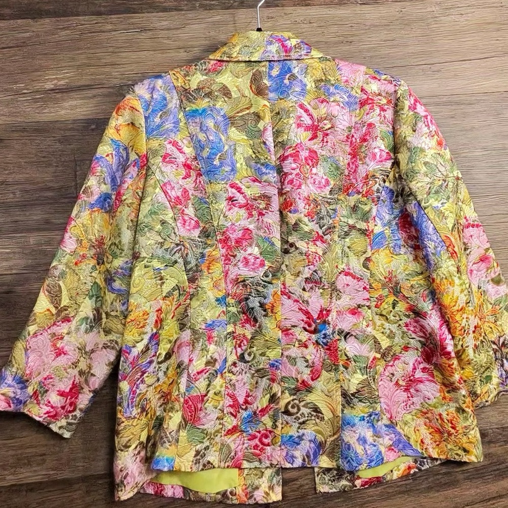 Chico's Vibrant Floral Blazer - Picture 5 of 8